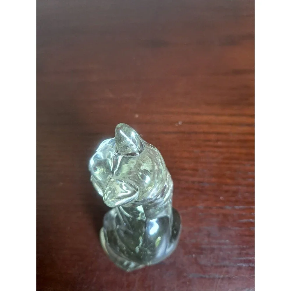 Fenton Like Crystal Cat